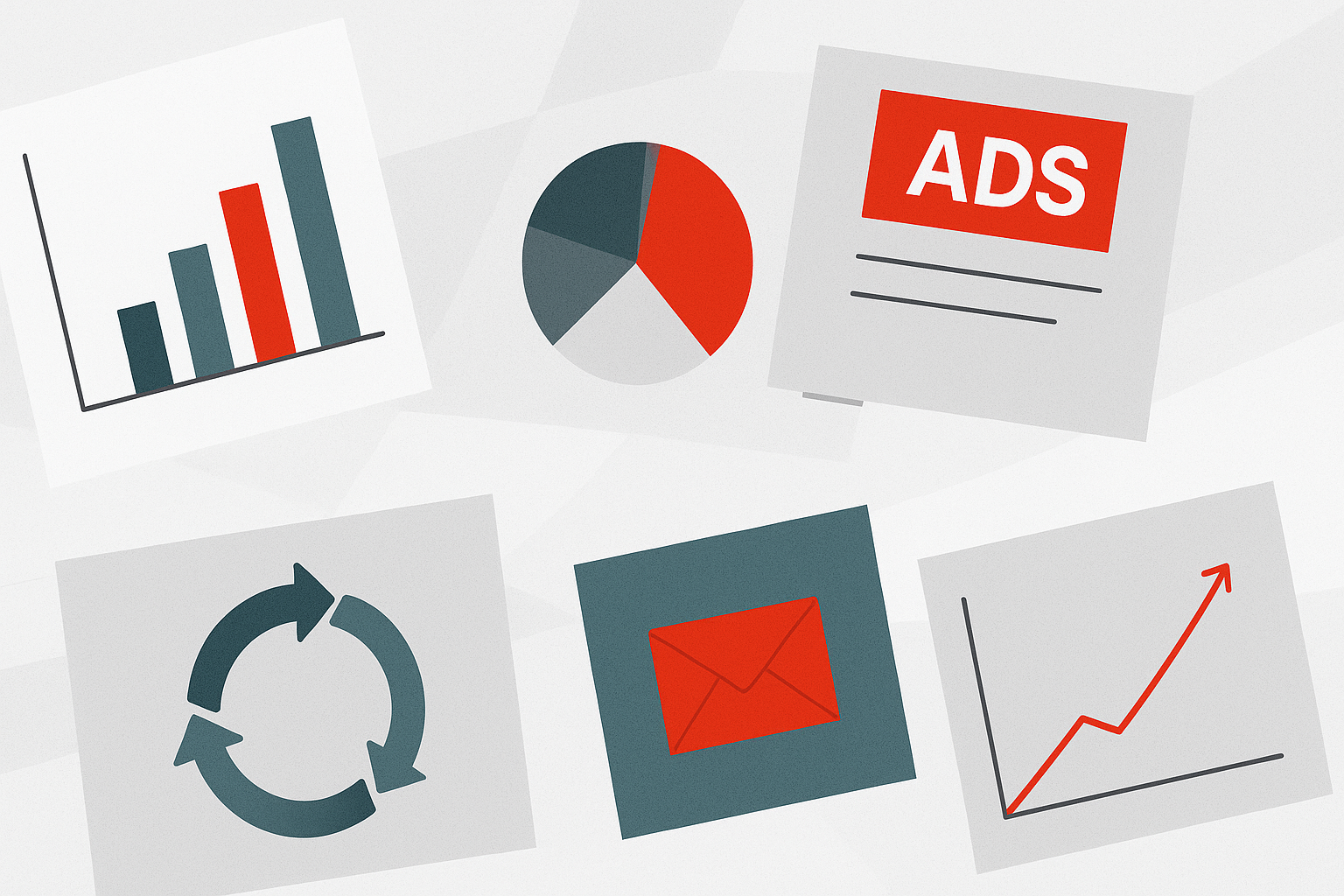 Abstrakte Farbflächen als Trenner